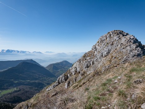 Le sommet de la Pinéa (Nord)