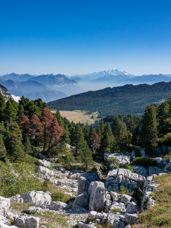 Les Bauges et le Mont Blanc, sept. 2020