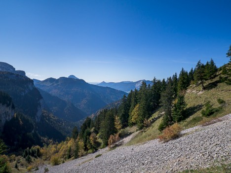 Descente vers le Col de la Saulce, oct. 2011