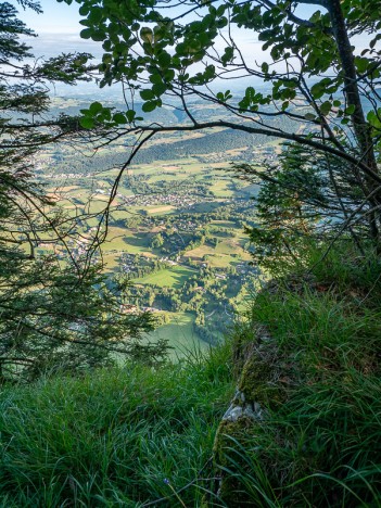 Au bord de la falaise des Rochers du Frou, août 2023