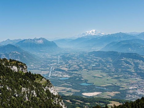Un beau point de vue sur la vallée de l'Isère