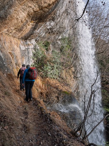 Sous la Grande Cascade du Ruisseau d'Alloix