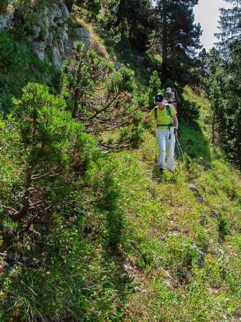 Par une sente sous les falaise Ouest du Granier