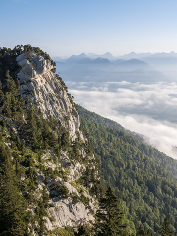 Travail de l'érosion sous les Rochers de Belles Ombres