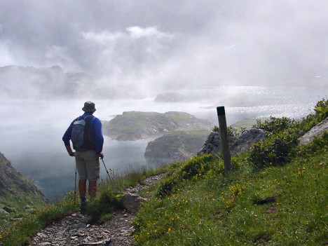 Brouillard sur les Lacs Robert, juil. 2008