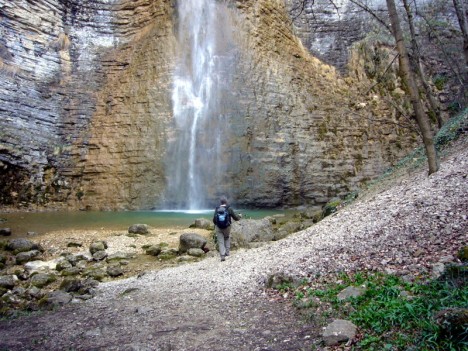 Cascade de Luizet, mars 2008