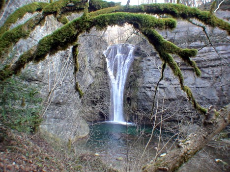 Cascade de la Brive (Photo © Antoine Salvi), févr. 2008