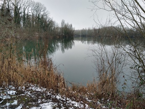 Le Lac de la Pierre, vue vers le Nord, janv. 2021