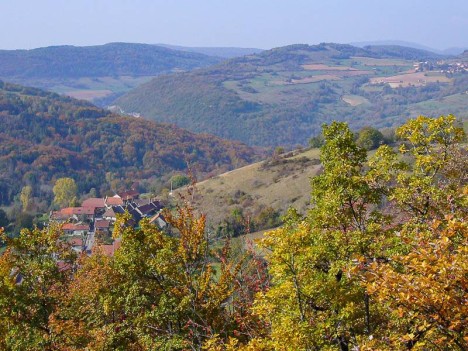 Vallée de la Brive en automne