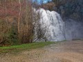 Cascade de Glandieu, vue d'ensemble du site