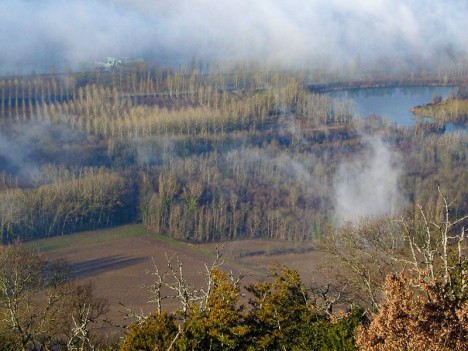 La plage de l'étang de  Glandieu