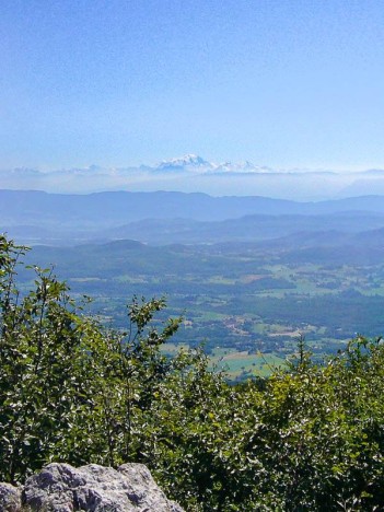 Le Mont Blanc depuis le Mont Pela