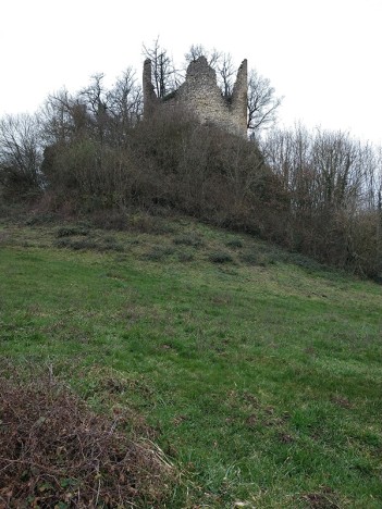Les ruines du Châtelard, janv. 2023
