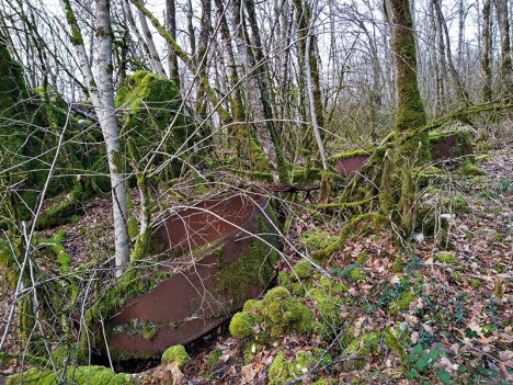 Restes de fourneaux à charbon de bois, janv. 2023