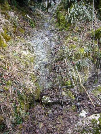 Passage équipé dans la combe de Planapose