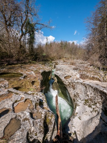 "Canal" du Séran dans les Gorges de Turignin