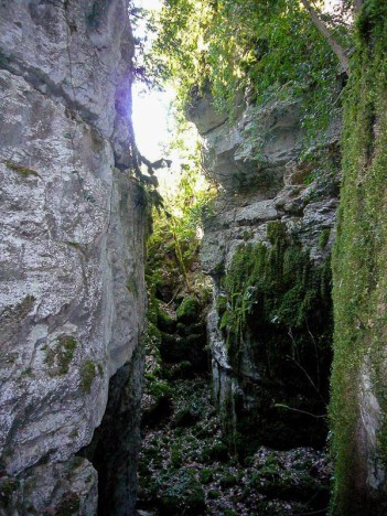 La Grande Crevasse, Rochers de la Cra