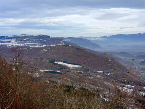 Innimond et le lac d'Ambléon depuis le Tentanet