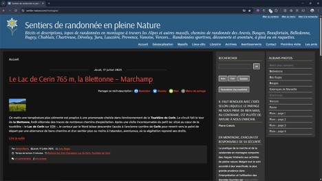 Sentier-nature 2025, thème sombre