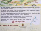 Gorges de Régalon, avertissement