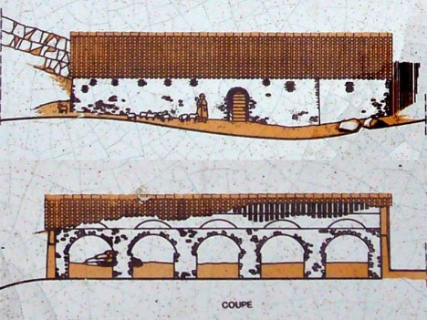 Croquis des ruines du Jas, Col de Sugiton