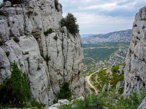 Dans la brèche de l'Aiguille Guillermin