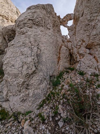 Dentelle de l'arête SW des Têtes de Malvallon