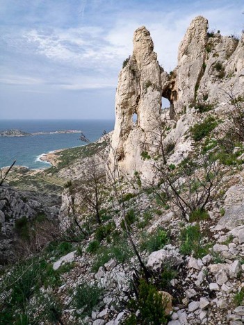 Les Arches des Cailles, versant Est