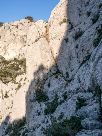 Vire et fissure du Pas du Pin