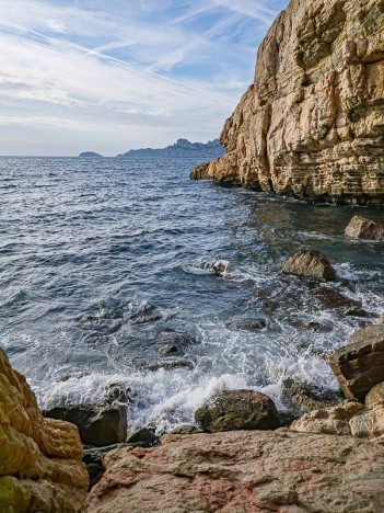 Ressac dans la Calanque de l'Escu