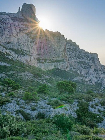 Contre-jour sur la Grande Candelle