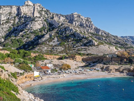Calanque de Marseilleveyre, la plage