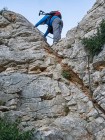 Passage clé sur le chemin de la Calanque de Morgiou