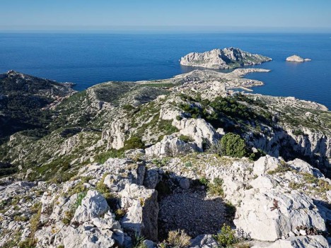 Pic de la Famille, les Goudes et l'Ïle Maîre