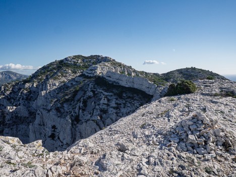 Le sommet de Marseilleveyre depuis celui de Béouveyre