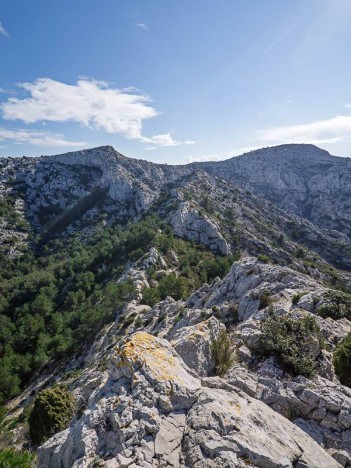 Sommet de Marseilleveyre, descente vers le Col de la Selle