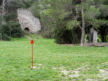 Départ du sentier noir, les Baumettes