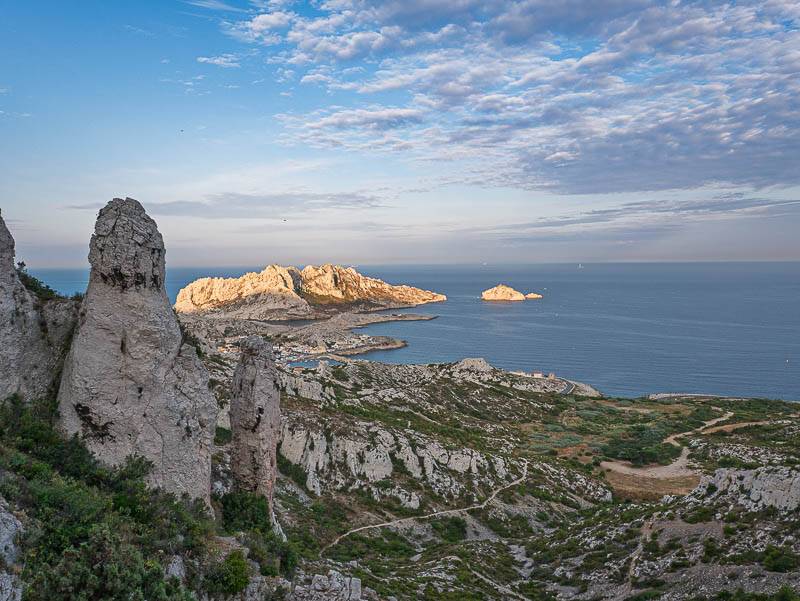 Les Goudes depuis la Corniche Salis