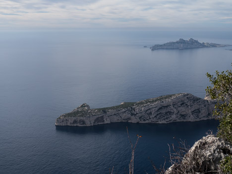 Le Cap Morgiou, depuis le Col de la Candelle