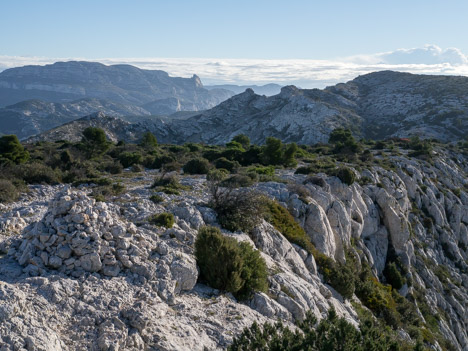 Le Mont Puget depuis le Sommet Ouest de l'Homme Mort