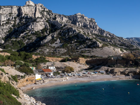 Calanque de Marseilleveyre, la plage