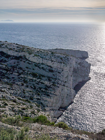 Le Cap Morgiou depuis la crête Morgiou