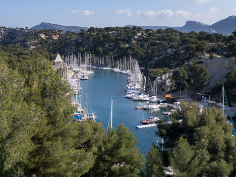 Le port de plaisance de la Calanque de Port Miou