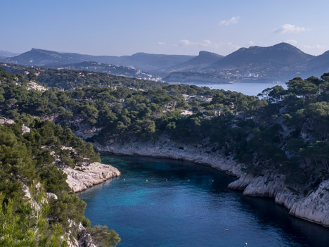 La Calanque de Port Pin devant la Baie de Cassis