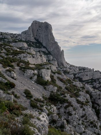 La Grande Candelle depuis le sentier des Treize Contours