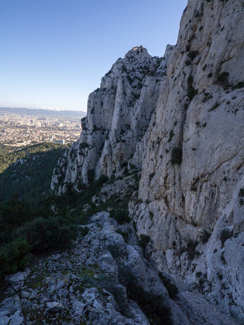 Sortie du Pas de la Cabre