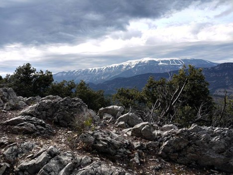 Le Mont Ventoux encore enneigé