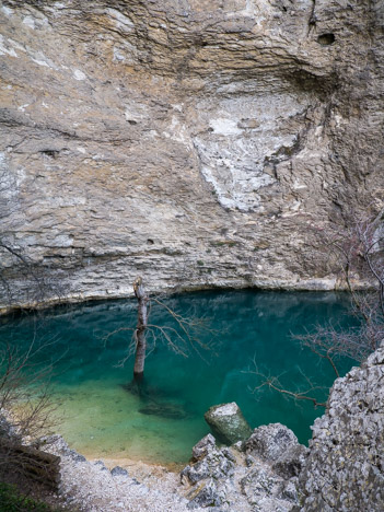 Fontaine de Vaucluse, le lac de la résurgence