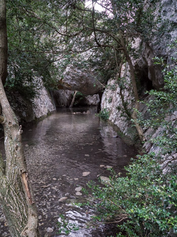 Bloc coincé des Gorges de Régalon