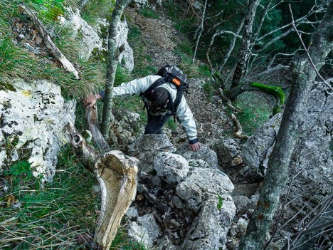 Passage après la Grotte aux Œufs